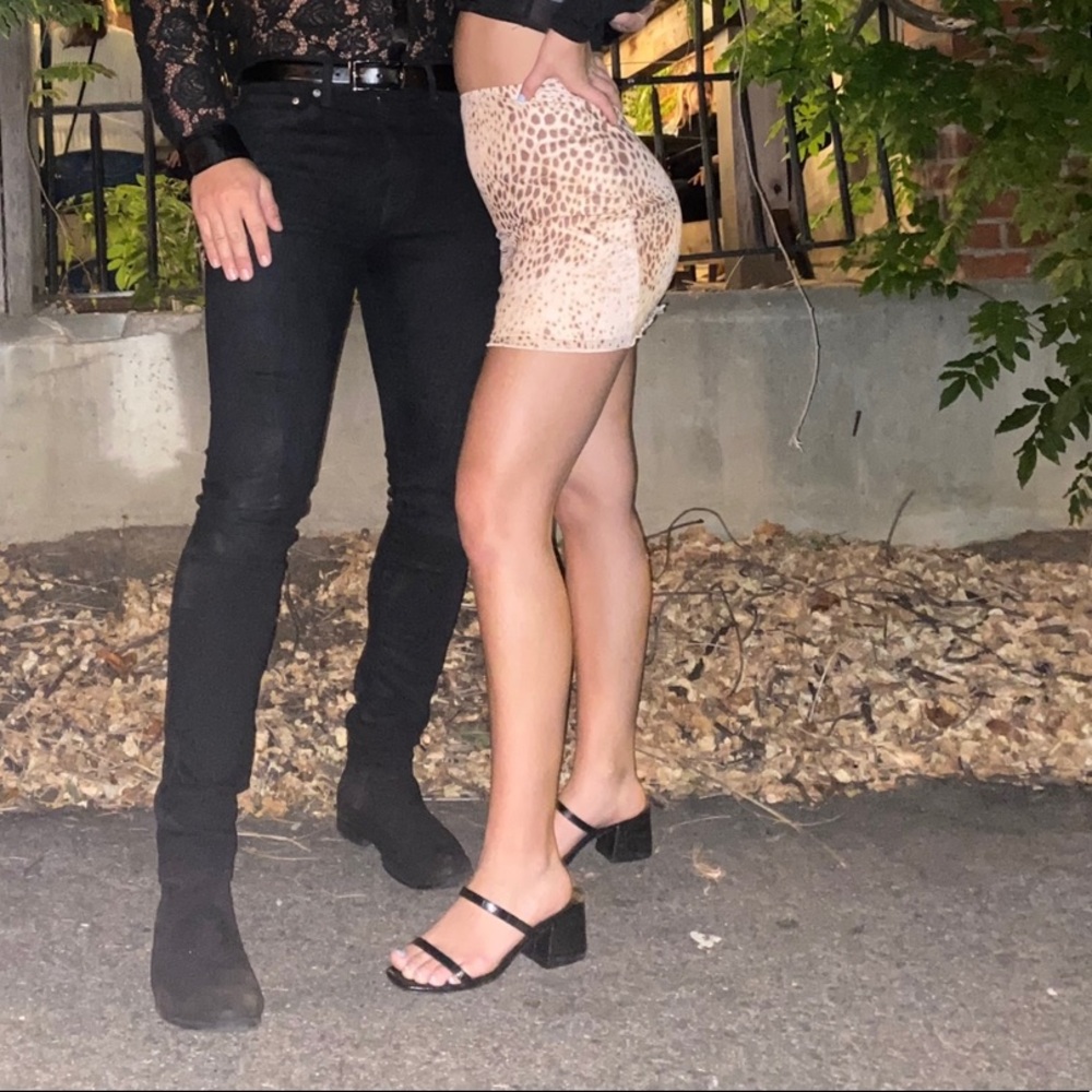 Motel Printed Mini Skirt